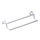 Kartners - PISA - 18-inch Double Bathroom Towel Bar-Polished Chrome - Polished Chrome