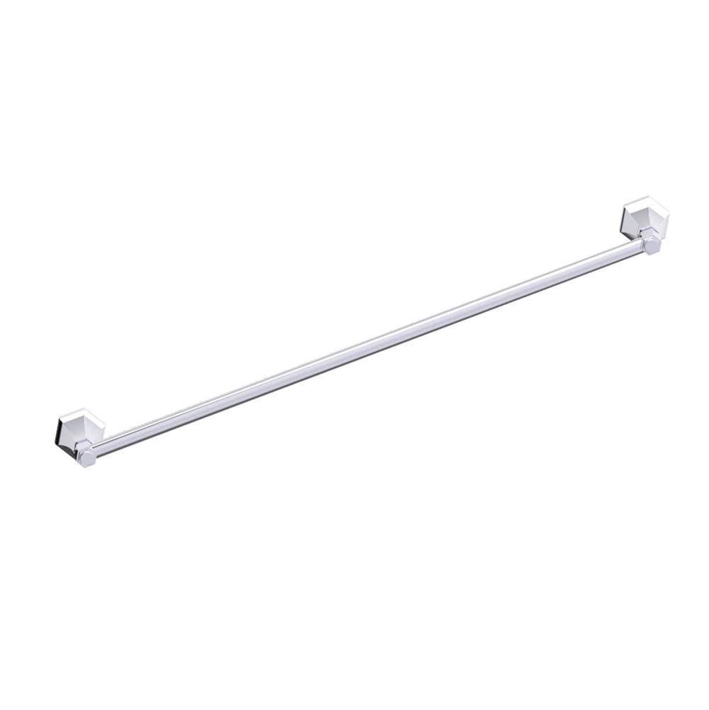 Kartners - PISA - 24-inch Bathroom Towel Bar-Polished Chrome - Polished Chrome