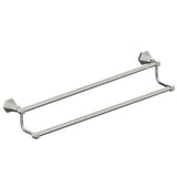 Kartners - PISA - 24-inch Double Bathroom Towel Bar-Polished Nickel - Polished Nickel