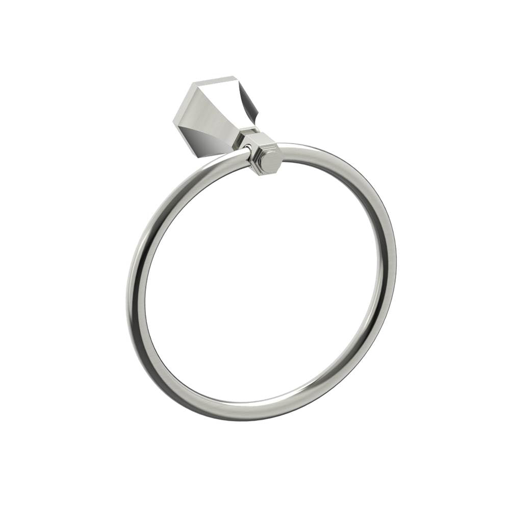 Kartners - PISA - Round Towel Ring-Brushed Nickel - Brushed Nickel