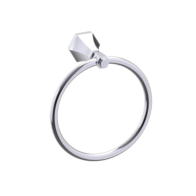 Kartners - PISA - Round Towel Ring-Polished Chrome - Polished Chrome
