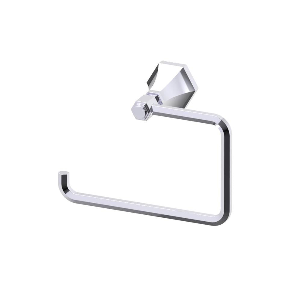 Kartners - PISA - Towel Ring (Left)-Polished Chrome - Polished Chrome
