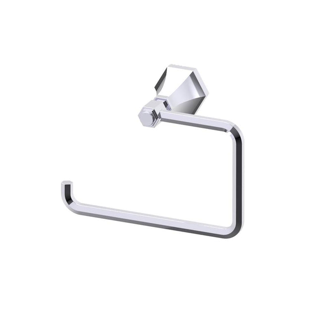 Kartners - PISA - Towel Ring (Left)-Polished Chrome - Polished Chrome