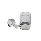 Kartners - PISA - Bathroom Tumbler Cup & Toothbrush Holder-Polished Nickel - Polished Nickel