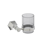 Kartners - PISA - Bathroom Tumbler Cup & Toothbrush Holder-Brushed Nickel - Brushed Nickel