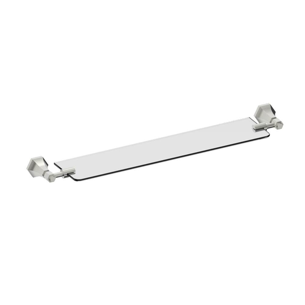 Kartners - PISA - Glass Shelf-Brushed Nickel - Brushed Nickel