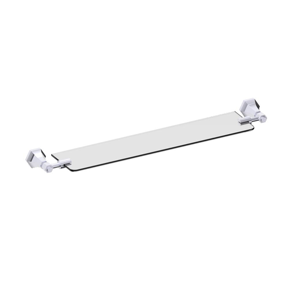 Kartners - PISA - Glass Shelf-Polished Chrome - Polished Chrome