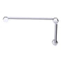 Kartners - PISA - 8-inch x 18-inch Offset Shower Door Handles -Polished Chrome - Polished Chrome