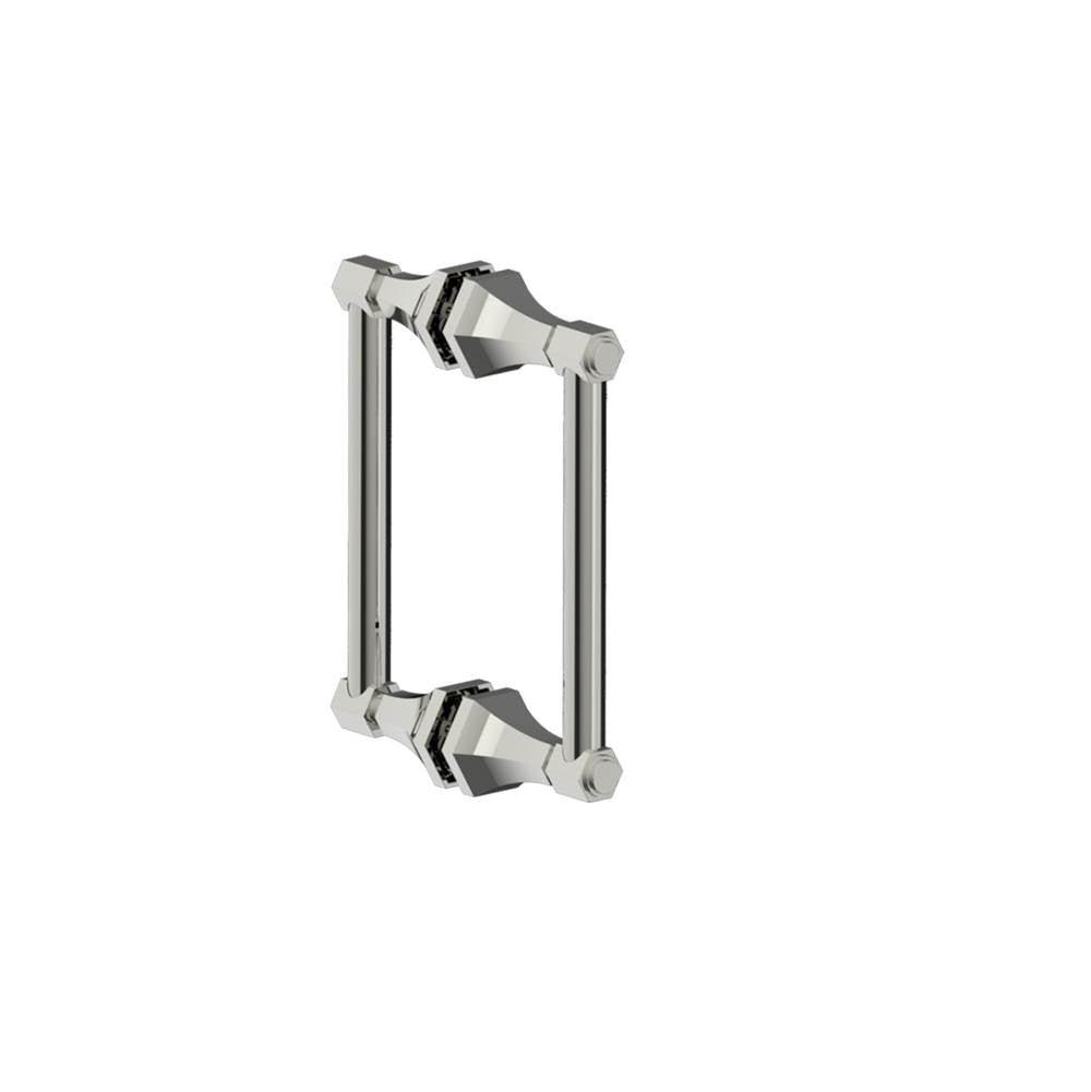 Kartners - PISA - 8-inch Double Shower Door Handle-Polished Nickel - Polished Nickel