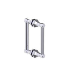 Kartners - PISA - 8-inch Double Shower Door Handle-Polished Chrome - Polished Chrome