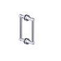 Kartners - PISA - 8-inch Double Shower Door Handle-Polished Chrome - Polished Chrome