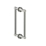 Kartners - PISA - 12-inch Double Shower Door Handle-Polished Nickel - Polished Nickel