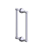 Kartners - PISA - 12-inch Double Shower Door Handle-Polished Chrome - Polished Chrome
