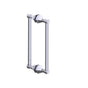 Kartners - PISA - 12-inch Double Shower Door Handle-Polished Chrome - Polished Chrome