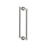 Kartners - PISA - 18-inch Double Shower Door Handle-Polished Nickel - Polished Nickel