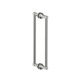 Kartners - PISA - 18-inch Double Shower Door Handle-Brushed Nickel - Brushed Nickel