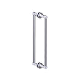 Kartners - PISA - 18-inch Double Shower Door Handle-Polished Chrome - Polished Chrome