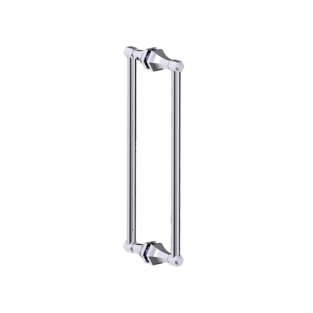 Kartners - PISA - 18-inch Double Shower Door Handle-Polished Chrome - Polished Chrome