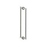 Kartners - PISA - 24-inch Double Shower Door Handle-Polished Nickel - Polished Nickel