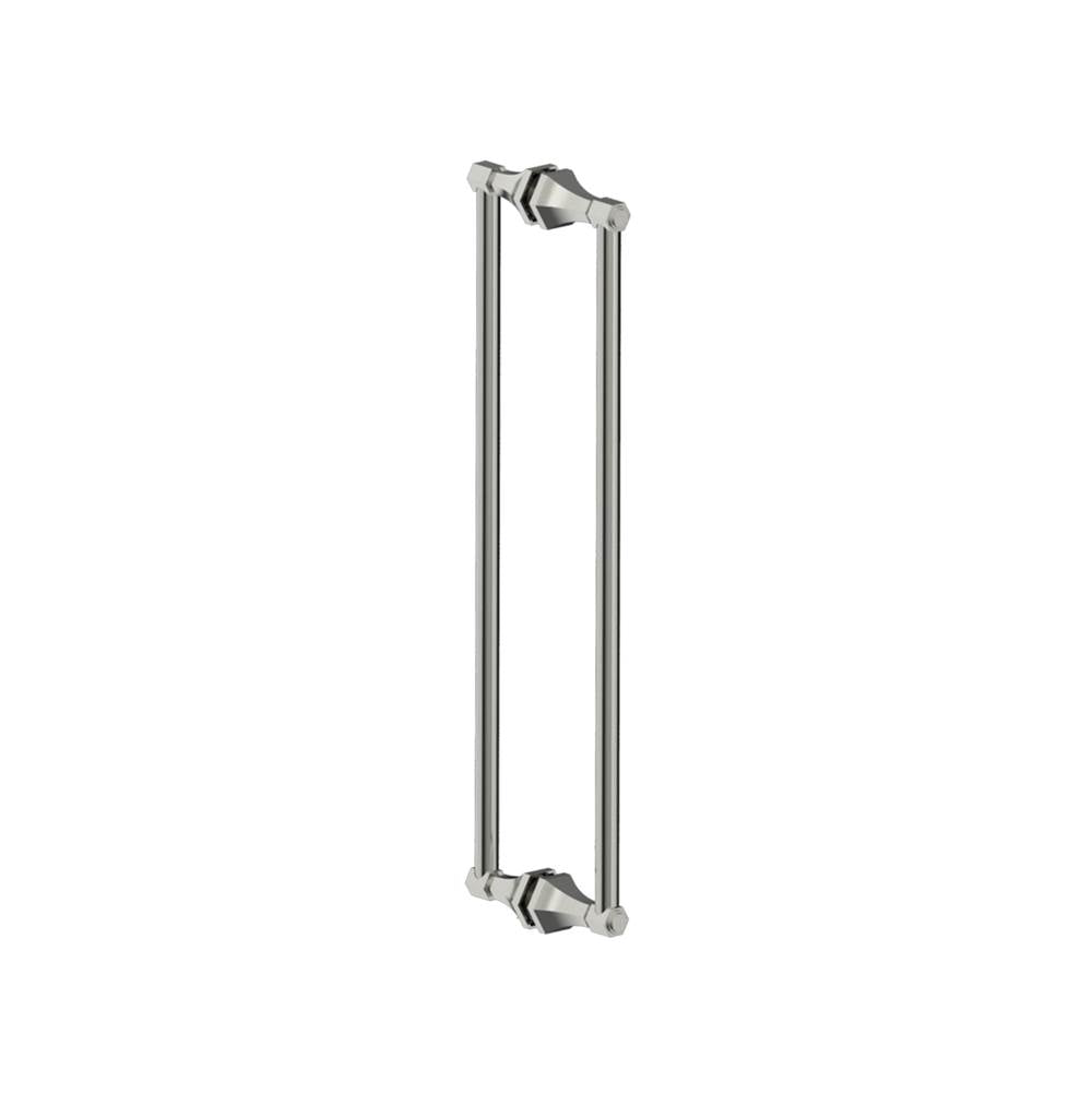 Kartners - PISA - 24-inch Double Shower Door Handle-Brushed Nickel - Brushed Nickel