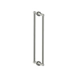 Kartners - PISA - 24-inch Double Shower Door Handle-Brushed Nickel - Brushed Nickel
