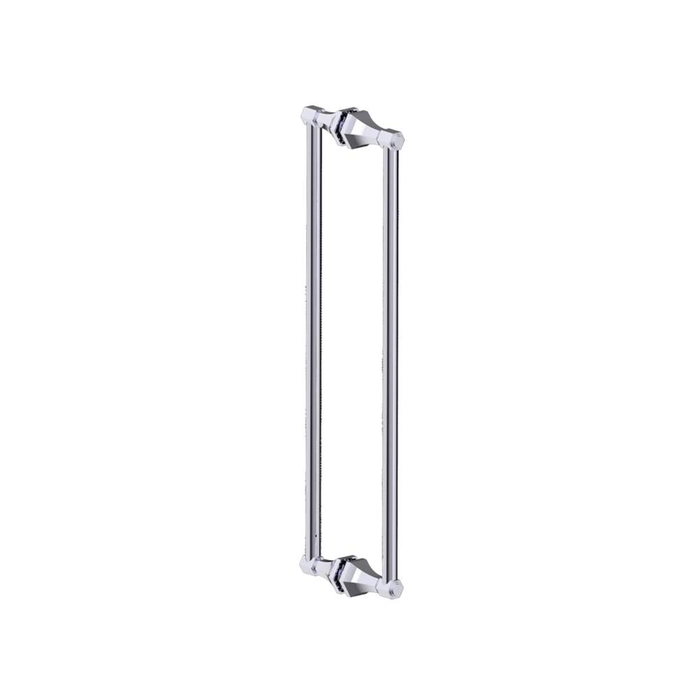 Kartners - PISA - 24-inch Double Shower Door Handle-Polished Chrome - Polished Chrome