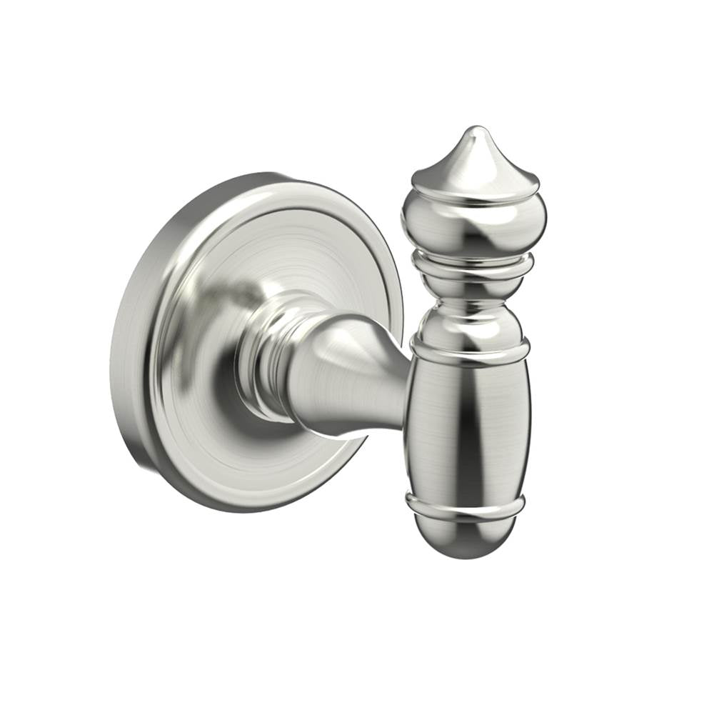 Kartners - LYON - Robe Hook-Brushed Nickel - Brushed Nickel