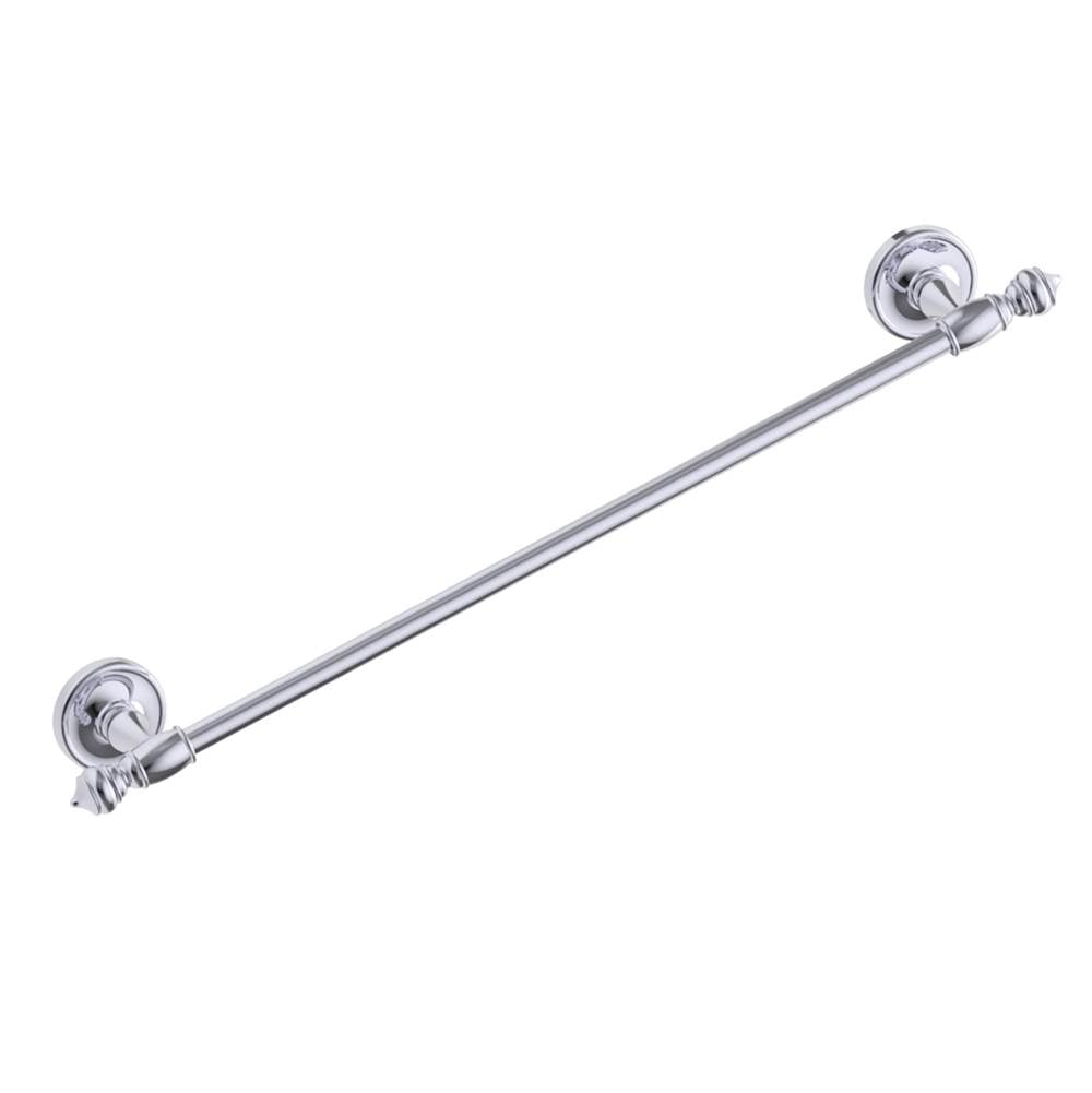 Kartners - LYON - 18-inch Bathroom Towel Bar-Polished Chrome - Polished Chrome
