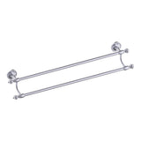 Kartners - LYON - 24-inch Double Bathroom Towel Bar-Polished Chrome - Polished Chrome