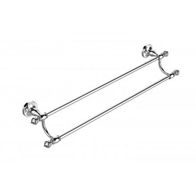Kartners - LYON - 24-inch Double Bathroom Towel Bar-Prosecco Bronze - Prosecco Bronze