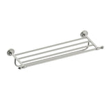 Kartners - LYON - Towel Shelf with 24-inch Bathroom Towel Bar-Polished Nickel - Polished Nickel