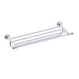 Kartners - LYON - Towel Shelf with 24-inch Bathroom Towel Bar-Polished Chrome - Polished Chrome
