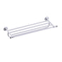 Kartners - LYON - Towel Shelf with 24-inch Bathroom Towel Bar-Polished Chrome - Polished Chrome