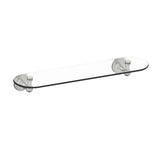 Kartners - LYON - 20-inch Glass Shelf-Brushed Nickel - Brushed Nickel