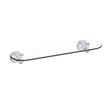 Kartners - LYON - 20-inch Glass Shelf-Polished Chrome - Polished Chrome
