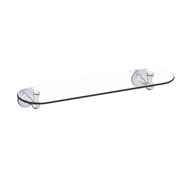 Kartners - LYON - 20-inch Glass Shelf-Polished Chrome - Polished Chrome
