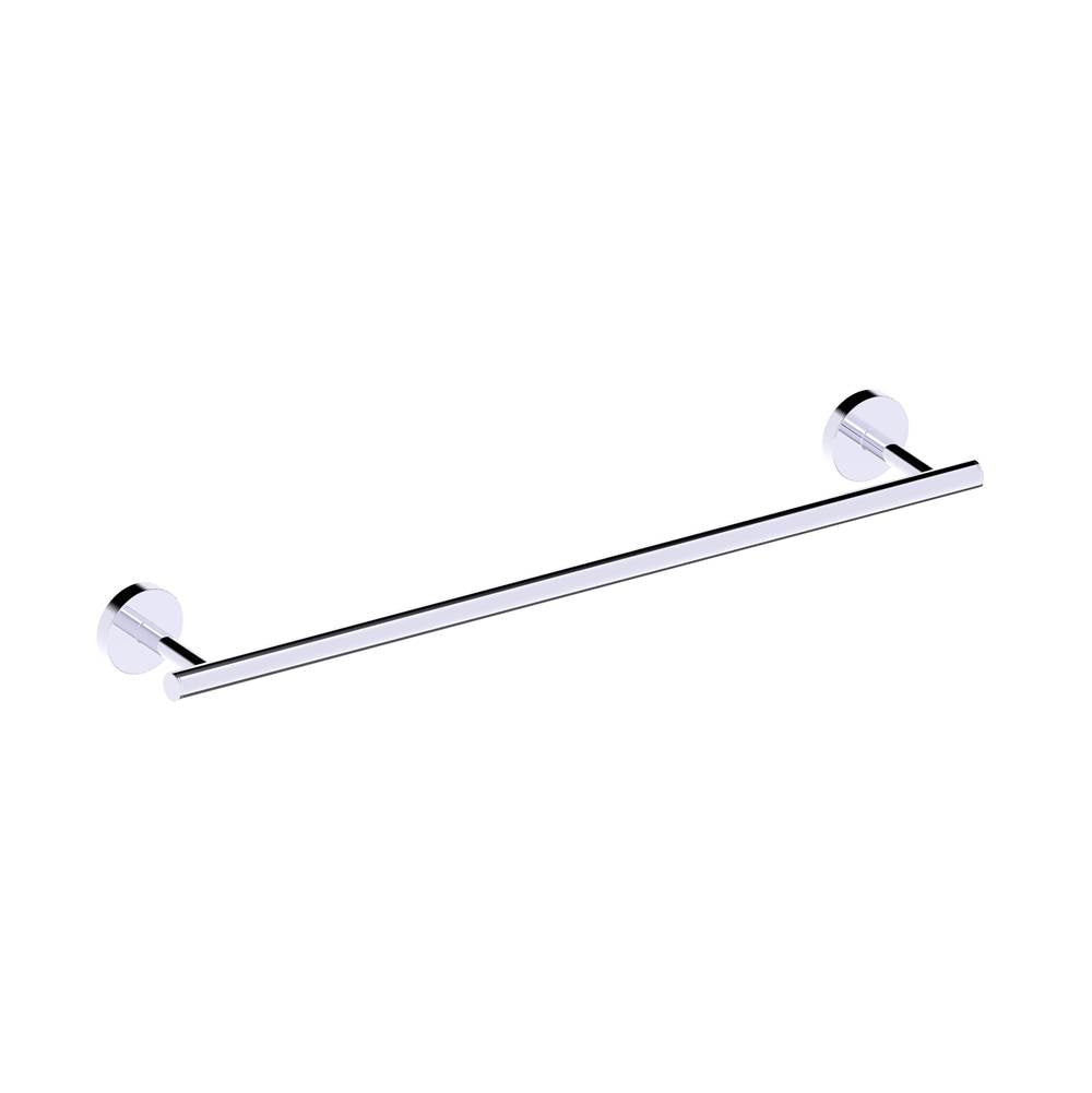 Kartners - BUILDERS - 18-inch Bathroom Towel Bar-Polished Chrome - Polished Chrome