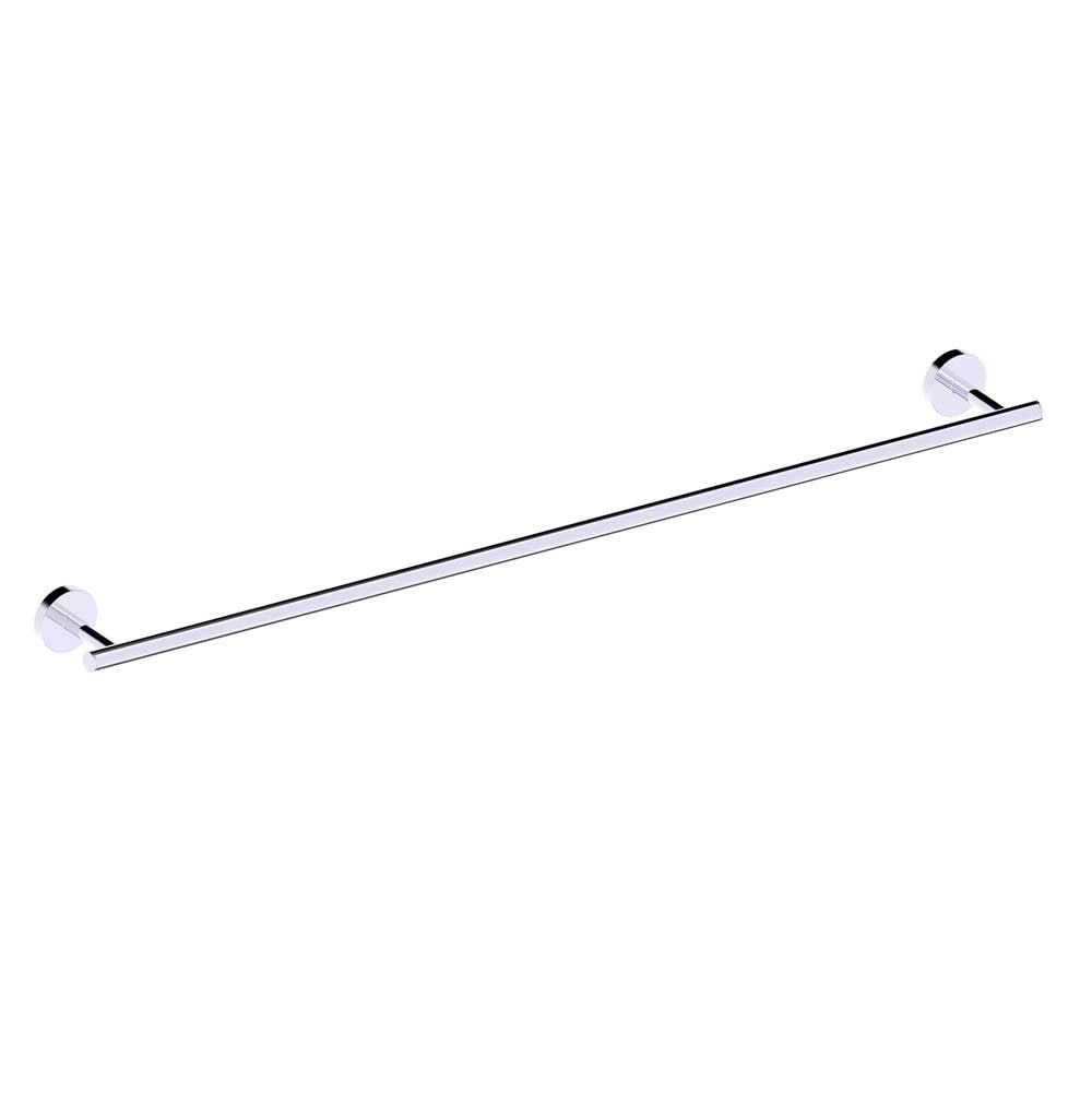 Kartners - BUILDERS - 30-inch Bathroom Towel Bar-Polished Chrome - Polished Chrome