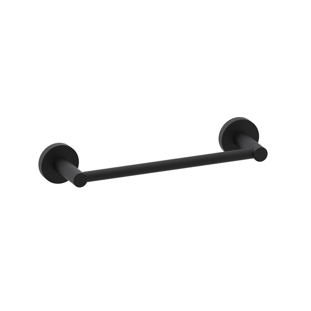 Kartners - CIRCO - 9-inch Bathroom Towel Bar-Matte Black - Matte Black