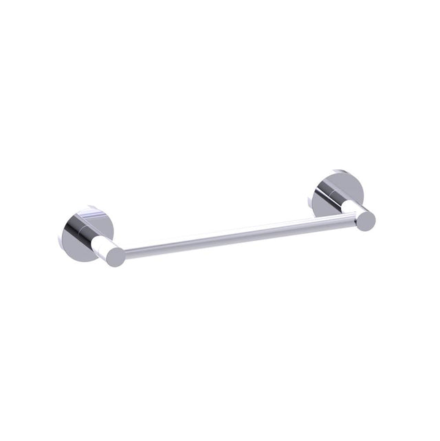Kartners - CIRCO - 9-inch Bathroom Towel Bar-Polished Chrome - Polished Chrome