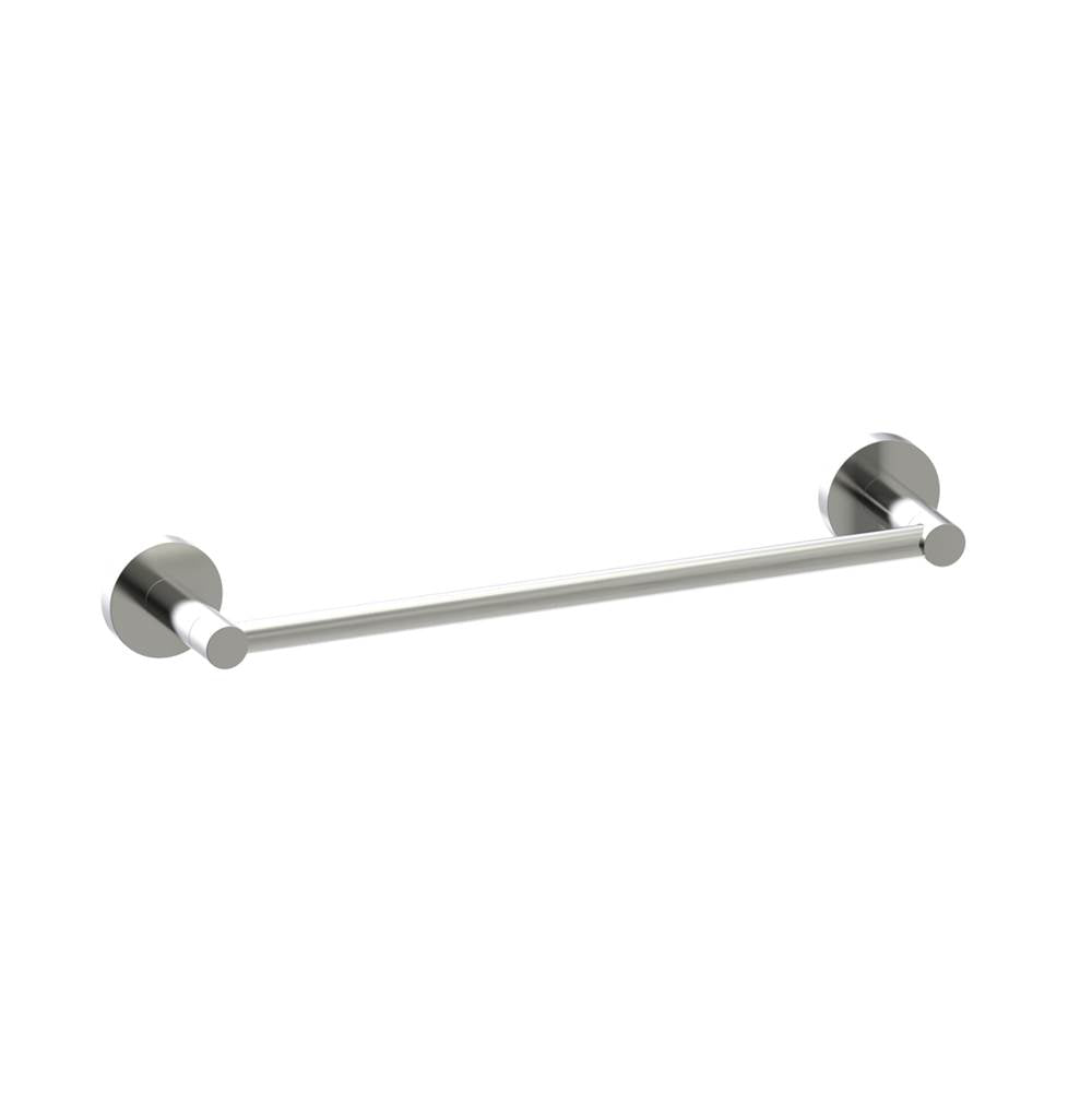 Kartners - CIRCO - 12-inch Bathroom Towel Bar-Brushed Nickel - Brushed Nickel