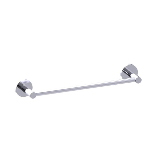 Kartners - CIRCO - 12-inch Bathroom Towel Bar-Polished Chrome - Polished Chrome