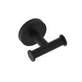 Kartners - CIRCO - Double Prong Robe Hook-Matte Black - Matte Black
