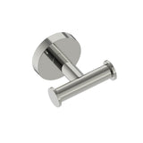 Kartners - CIRCO - Double Prong Robe Hook-Polished Nickel - Polished Nickel