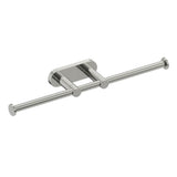 Kartners - CIRCO - Double Toilet Paper Holder-Brushed Nickel - Brushed Nickel