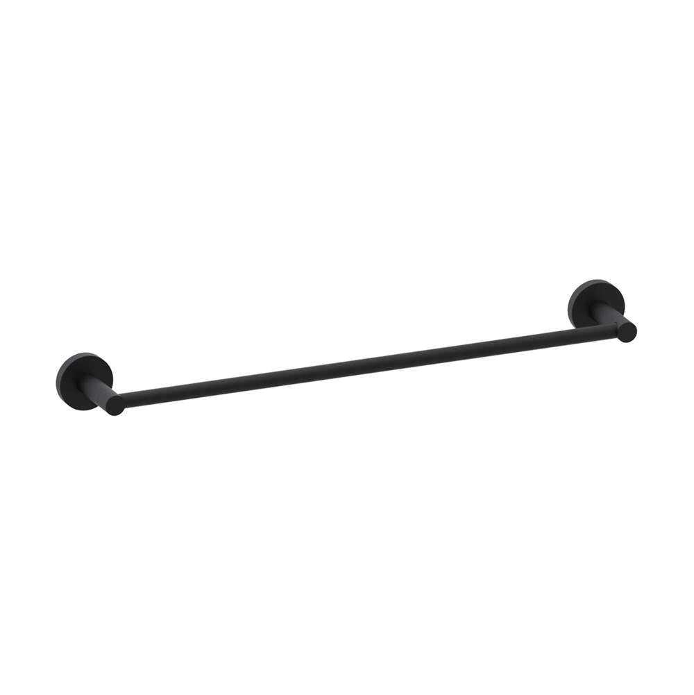 Kartners - CIRCO - 18-inch Bathroom Towel Bar-Matte Black - Matte Black