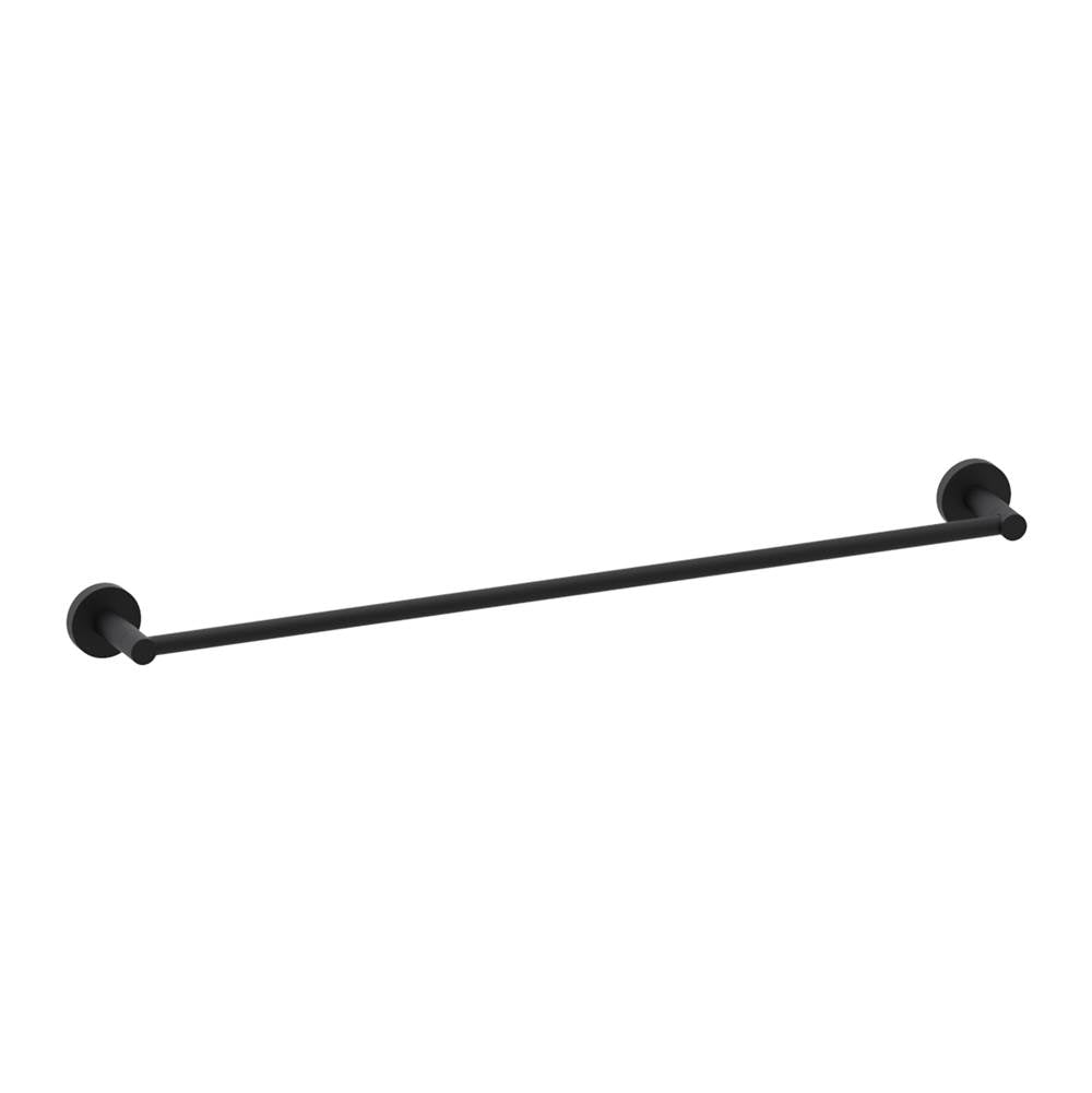 Kartners - CIRCO - 24-inch Bathroom Towel Bar-Matte Black - Matte Black
