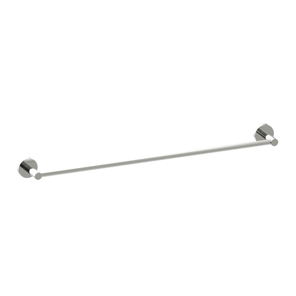 Kartners - CIRCO - 24-inch Bathroom Towel Bar-Polished Nickel - Polished Nickel