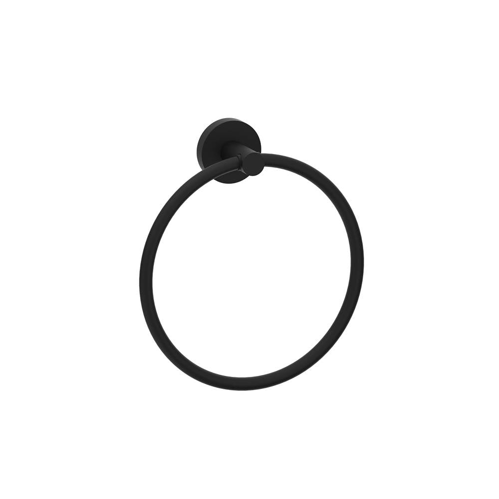 Kartners - CIRCO - Towel Ring-Matte Black - Matte Black