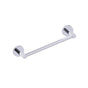 Kartners - CIRCO KNURLED - 9-inch Bathroom Towel Bar -Polished Chrome - Polished Chrome